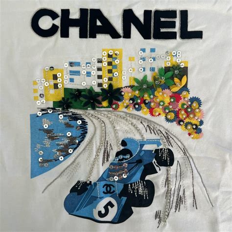 chanel race car shirt dupe|chanel's formula 1 shirts.